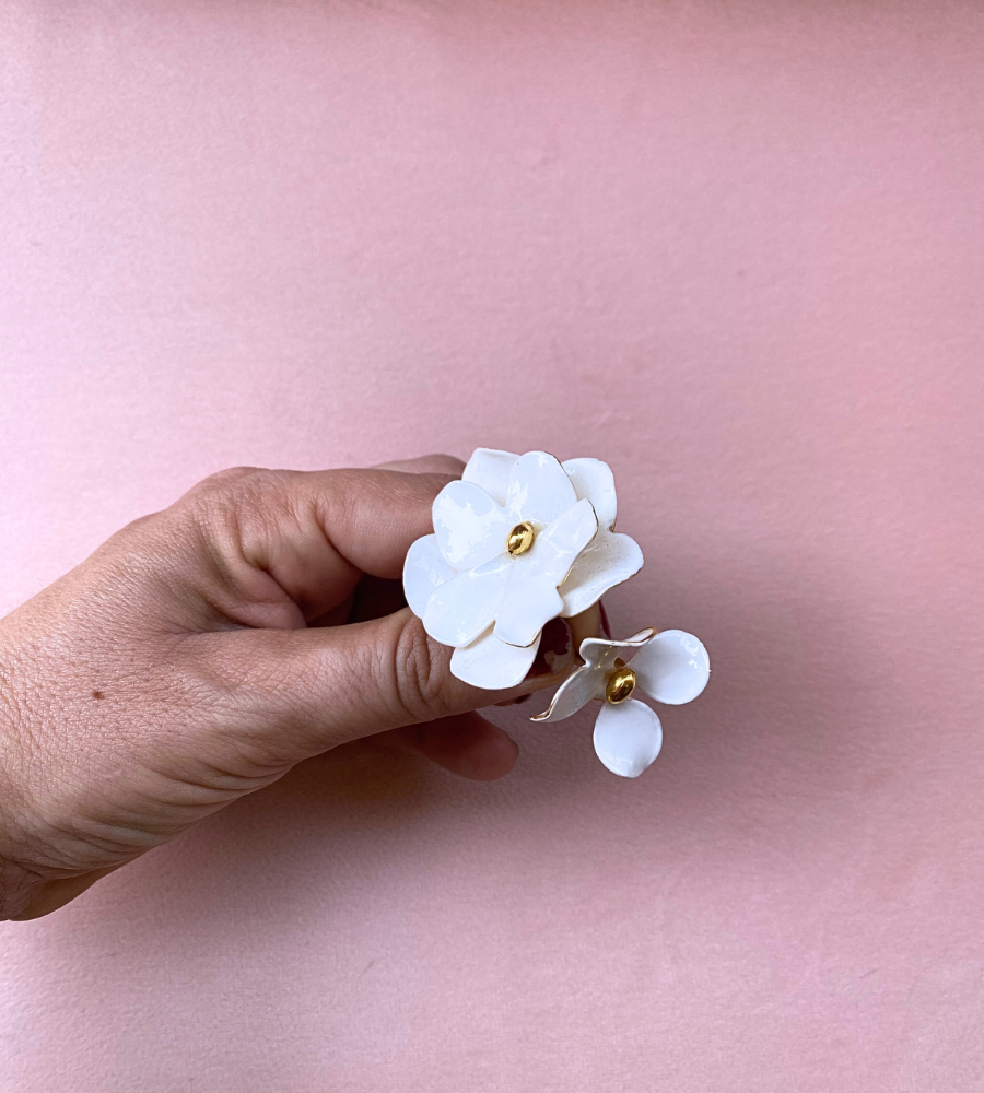 Dúo Anémona Blanco